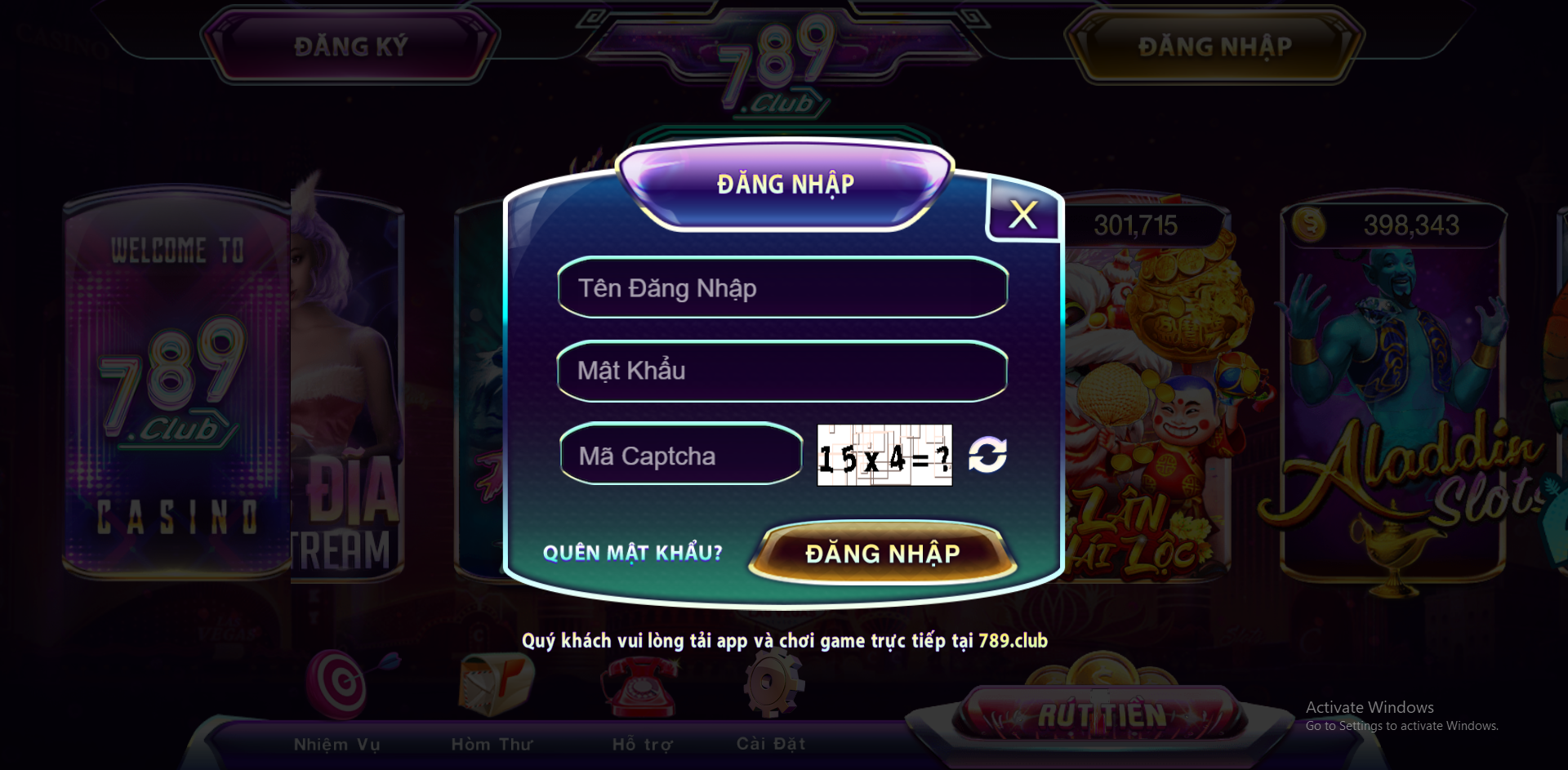 Quy trình thực hiện 789Club đăng nhập cơ bản