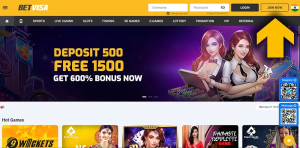 Giới thiệu nhanh trang chủ BETVISA
