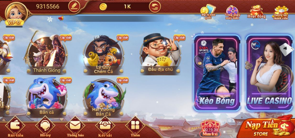 Những ưu điểm đặc biệt của trang chủ CF68
